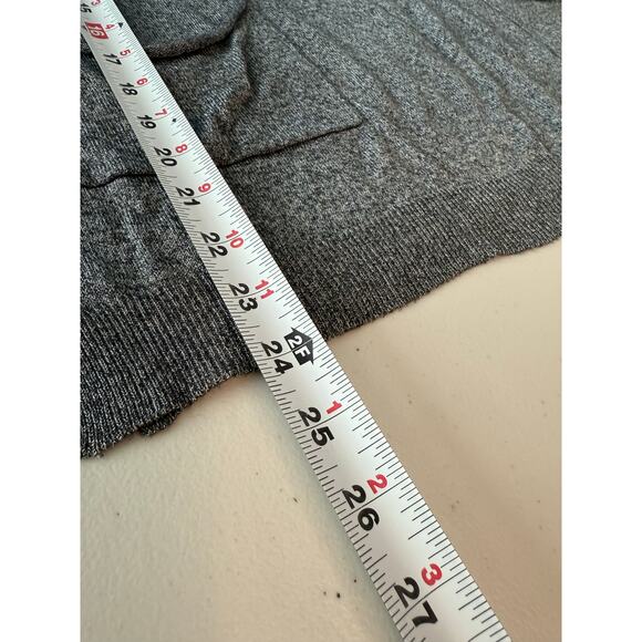 Zara Knit Black lightweight Sweater with dropped Sleeves & Front Pockets Size L - Picture 5 of 6